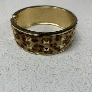 3 for $10 leopard cuff with studs NEW